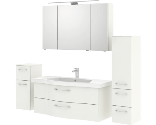 Ensemble de meubles de salle de bains pelipal Sunline 114 182 cm blanc 5 pièces SET-116-074