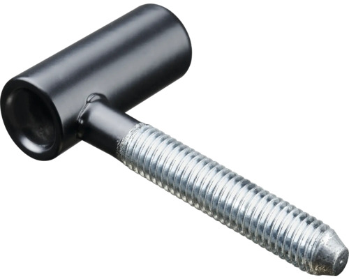 Rahmenoberteil 40 x Ø 15 mm Stahl schwarz matt 10 Stück T-Band Türangel mit Schraube