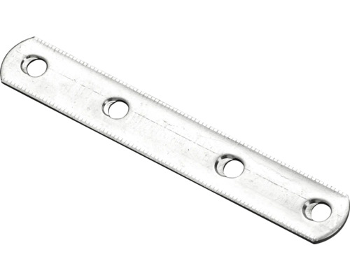 Tôle d'assemblage 100x15 mm acier inoxydable 50 pièces Plaque de connexion avec cinq trous