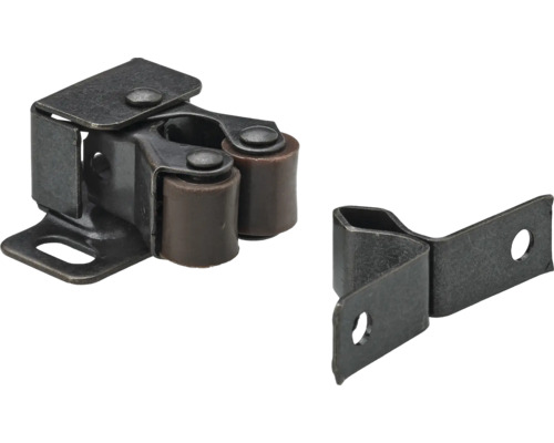 Fermeture à déclic 33 x 14 x 28 mm acier couleur bronze 10 pièces Loquet de porte double avec contrepartie