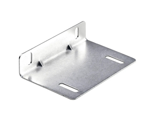 Equerre métallique avec trous oblongs pour la fixation
