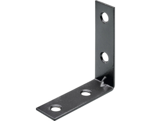Stuhlwinkel 50 x 50 mm Stahl gunmetal 25 Stück Winkelverbinder aus Metall mit Montagelöchern