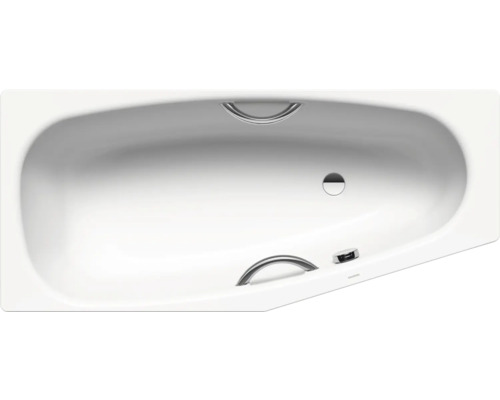 Badewanne KALDEWEI Mini Star 835 70 x 157 cm alpinweiss glänzend 224500010001 Badewanne mit Griffen und Ablaufgarnitur