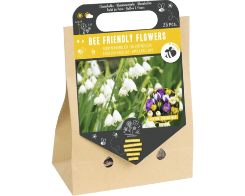 Blumenzwiebel Mischung 'Bienenfreundliche Blumen II' mit Sommerknotenblume & Wildkrokus 25 Stück
