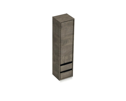 Hochschrank mit einer Tür und zwei Schubladen