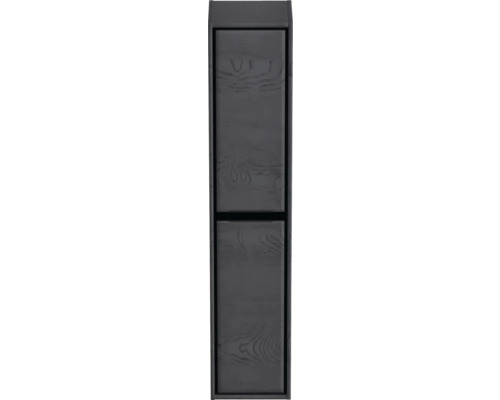 Armoire haute Sanox Loft lxhxp 40 x 170 x 35 cm à gauche couleur de façade black oak