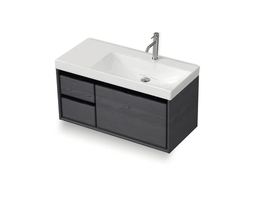 Meuble sous-vasque avec tiroirs et plan de toilette