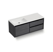 Meuble sous-lavabo avec lavabo et deux tiroirs