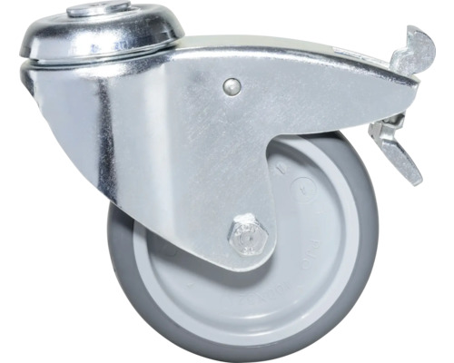 Roue pivotante avec frein