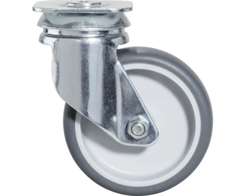 Roue pivotante avec boîtier en tôle d''acier