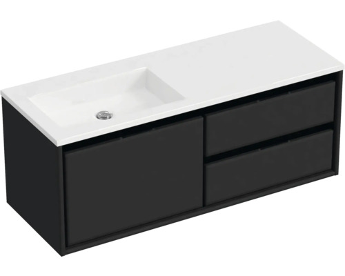 Meuble sous-lavabo avec lavabo et deux tiroirs