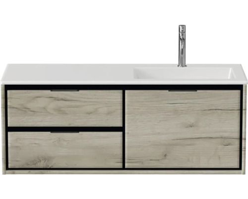 Meuble-lavabo avec deux tiroirs et lavabo