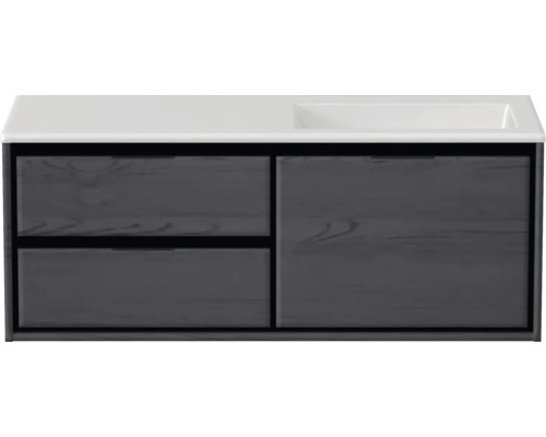 Meuble sous-lavabo avec tiroirs et lavabo à poser