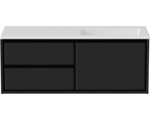 Meuble sous-lavabo avec deux tiroirs et une porte