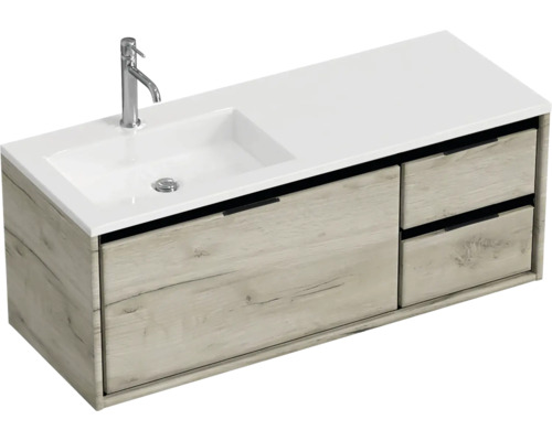 Meuble sous-lavabo avec lavabo et robinet