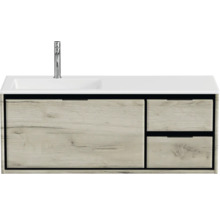 Waschbecken mit Unterschrank Sanox LOFT BxHxT 120.5x47x45.5 cm Frontfarbe craft oak 84749560