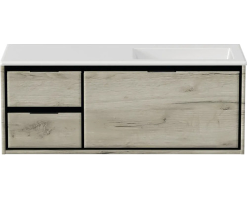 Meuble sous-lavabo avec tiroirs et lavabo