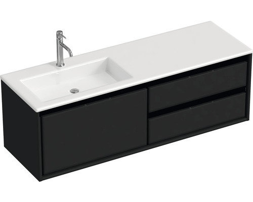 Meuble sous-lavabo avec lavabo et deux tiroirs