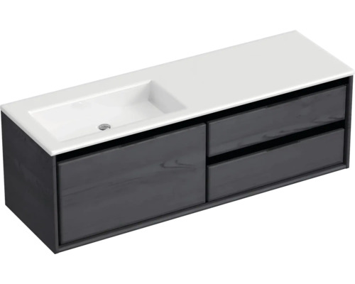 Meuble sous-lavabo avec lavabo et tiroirs