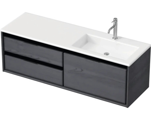 Meuble sous-lavabo avec lavabo et deux tiroirs