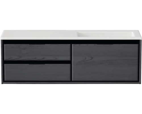 Meuble sous-vasque avec deux tiroirs et une porte