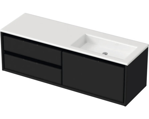 Meuble sous-vasque avec deux tiroirs et un lavabo