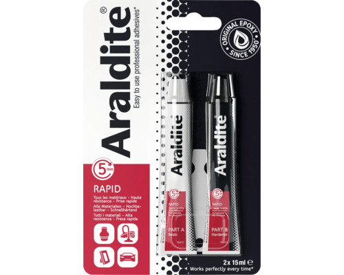 Araldite Rapide, 2 tubes à 15 ml