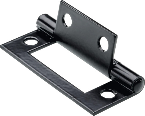 Charnière pour porte à lamelles 50x23mm acier noir 25 pièces