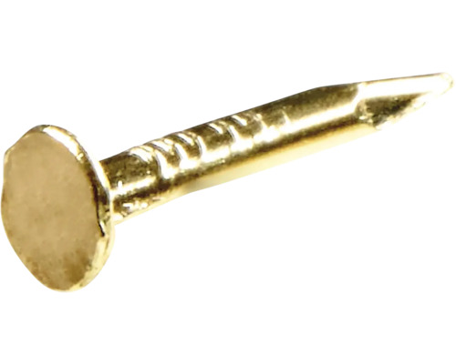 Clous pour coffret D1,08x8 mm, acier laitonné 200 pièces Clou en acier couleur or avec tête