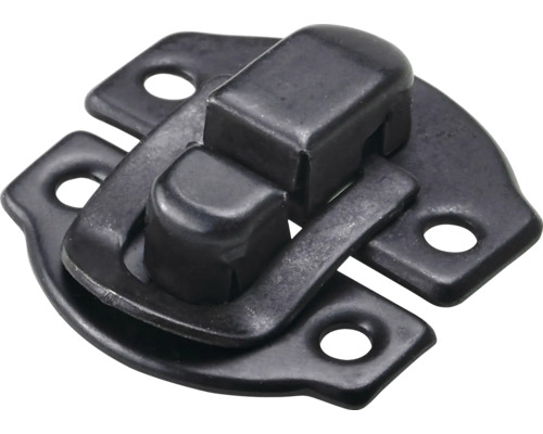 Fermeture de coffre 30x28 mm acier noir mat 10 pièces Fermeture de valise en métal