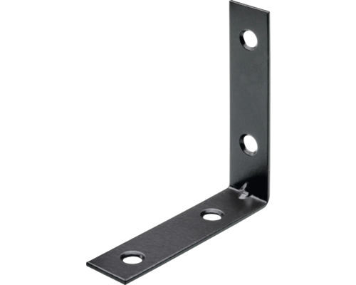 Stuhlwinkel 65 x 65 mm Stahl gunmetal 25 Stück Winkelverbinder mit drei Löchern zur Befestigung von Bauteilen