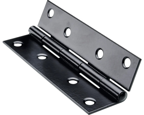 Scharnier 100 x 50 mm Stahl schwarz 10 Stück Türscharnier aus Metall mit Befestigungslöchern
