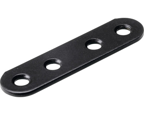 Tôle d’assemblage 60x15 mm gunmetal 50 pièces Connecteur métallique avec quatre trous