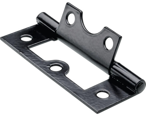 Lamellentürscharnier 60x25mm Stahl schwarz 25 Stück Inklusive Türbandeinsatz