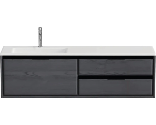 Waschtischunterschrank mit Waschbecken und Armatur