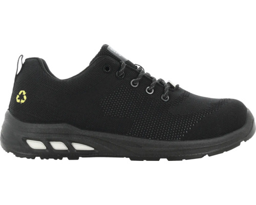 Chaussures basses de sécurité Safety Jogger Ecofitz S1P noir taille 44 Chaussure de sécurité noire avec lacets