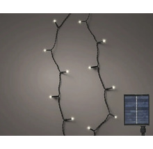 Guirlande lumineuse solaire avec plusieurs lumières et panneau solaire