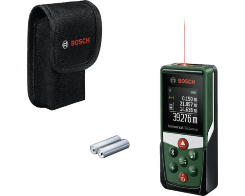 Bosch UniversalDistance Laser-Entfernungsmesser mit Tasche und Batterien