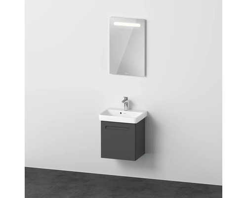 Ensemble de meubles de salle de bains DURAVIT n°1 50 cm graphite mat 3 pièces N10151R49490000 droite