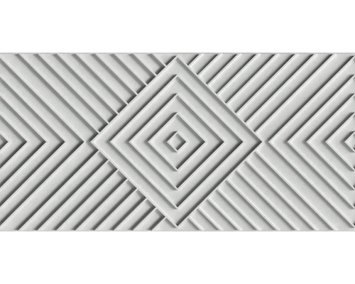Papier peint intissé 34481 Shades Iconic aspect 3D gris Panneau décoratif avec motif géométrique en losange