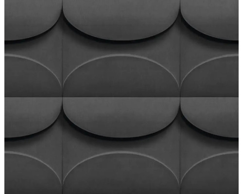 Papier peint intissé 34486 Shades Iconic aspect 3D Panneaux muraux décoratifs avec motif demi-cercle