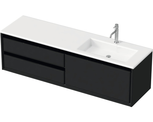 Meuble sous-lavabo avec deux tiroirs et lavabo