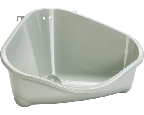 Litière pour rongeurs Karlie ECO Litière pour rongeurs gris env. 35 x 23,5 x 19 cm Toilette d''angle pour petits animaux
