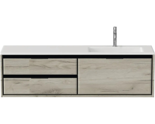 Meuble sous-lavabo avec lavabo et robinet