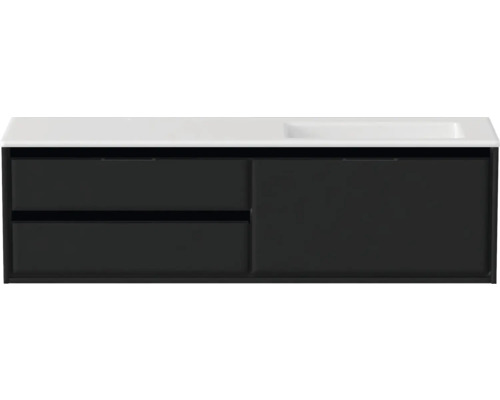 Meuble sous-lavabo avec tiroirs et lavabo