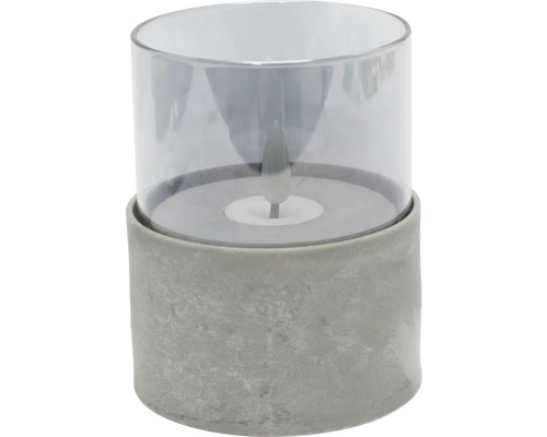3er Set LED Windlicht grau 3er Set LED Windlicht grau