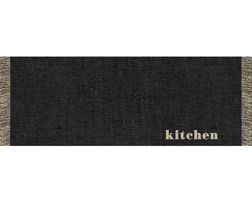 Tapis de cuisine Cook & Wash kitchen woven noir 50x150 cm