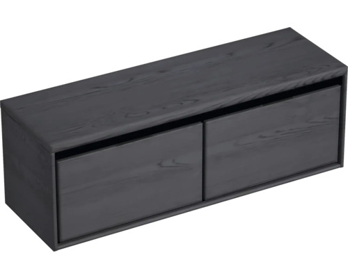 Hängender Holzschrank mit zwei Schubladen