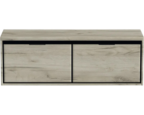 Schuhschrank mit zwei Fächern im Holzdekor