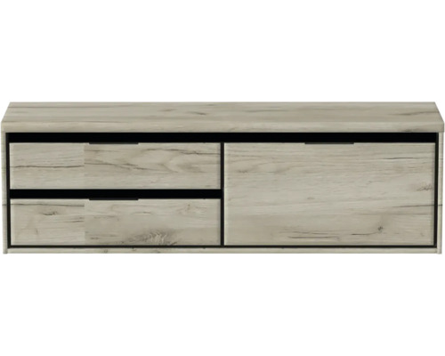 Hängender Waschtischunterschrank mit Schubladen und Tür